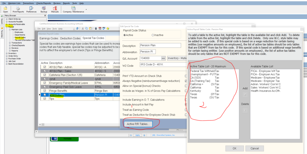 Adjusting The Settings For The 401K Deduction – Certiflex Software, LLC