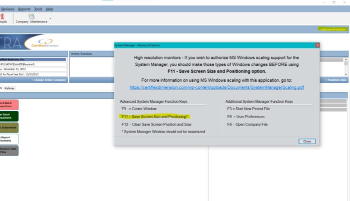System Manager R10 System Manager Scaling – Certiflex Software, LLC